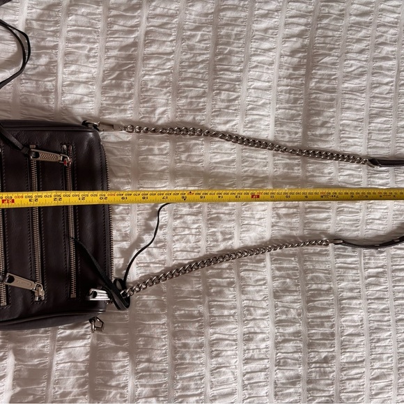 Rebecca Minkoff Stylish Grey Leather Crossbody Bag - Picture 11 of 11